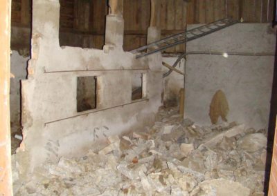 Demolition rural pour creation appartement